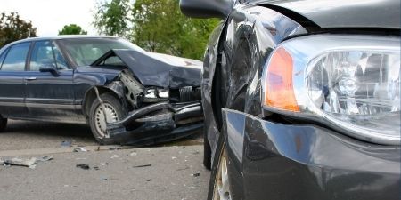 Multi vehicle accidents with two small sedans