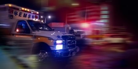 Header image of ambulance driving first responders safety in 2018
