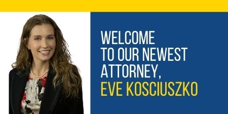 Attorney Eve Kosciuszko joins the firm.